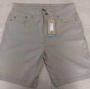 Prana Brion shorts, new with tags, khaki. 34"x9"